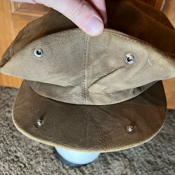 Trav’ler By Country Gentlemen suede driver Cabbie Cap hat brown 7 5/8 A57 - Picture 3 of 11